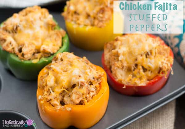 Most Popular Low Carb Recipe Roundup, June 22 - 28, 2015 Chicken Fajita Stuffed Peppers