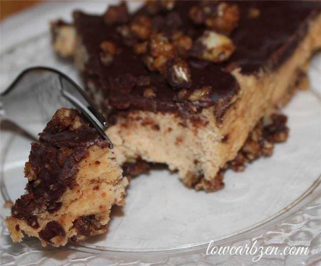 Make Ahead Low Carb Peanut Butter Chocolate Pie Sweets