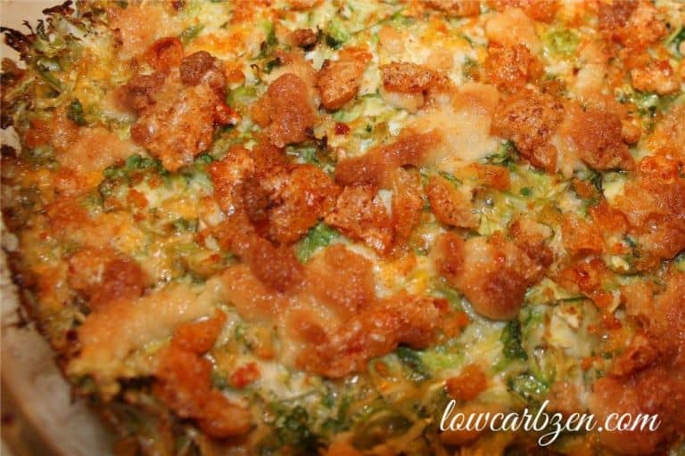 Low Carb Brussel Sprouts Au Gratin 1 Low Carb Brussel Sprouts Au Gratin 1