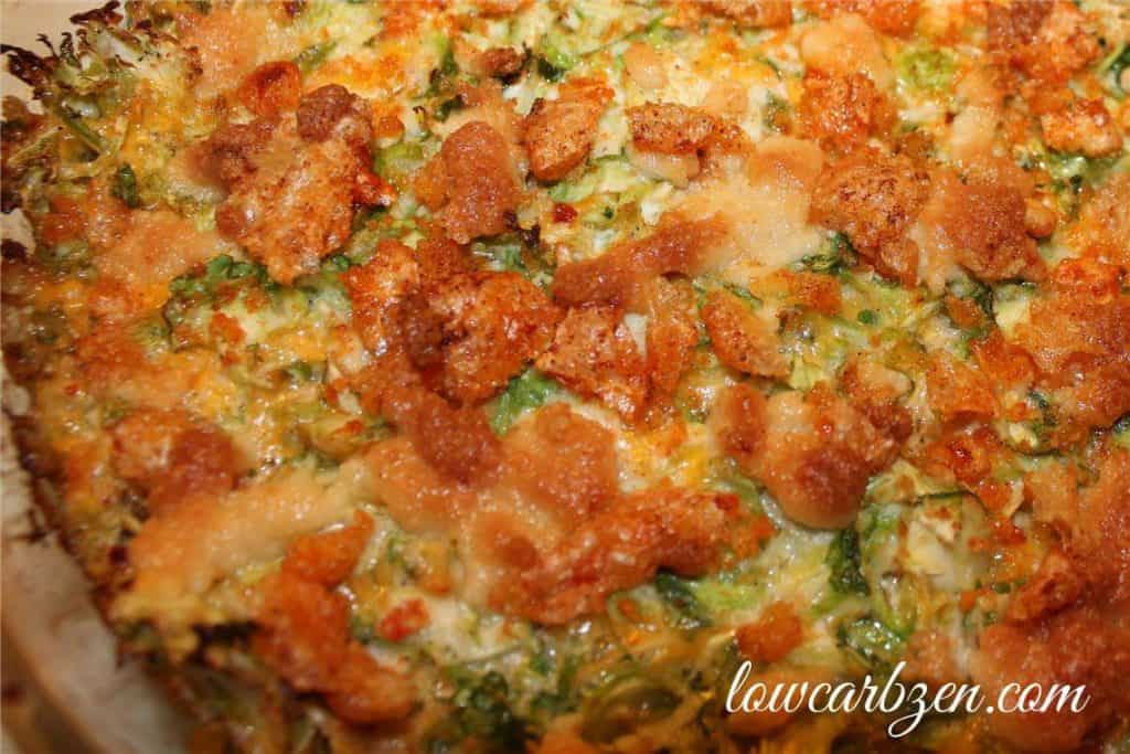 Low Carb Brussel Sprouts Au Gratin Side Dishes