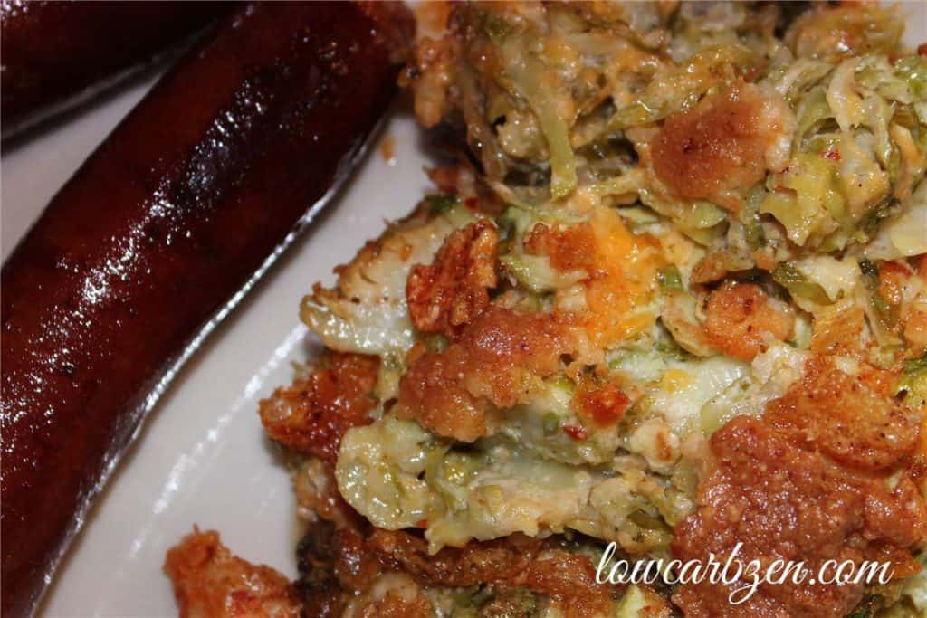 Low Carb Brussel Sprouts Au Gratin Side Dishes
