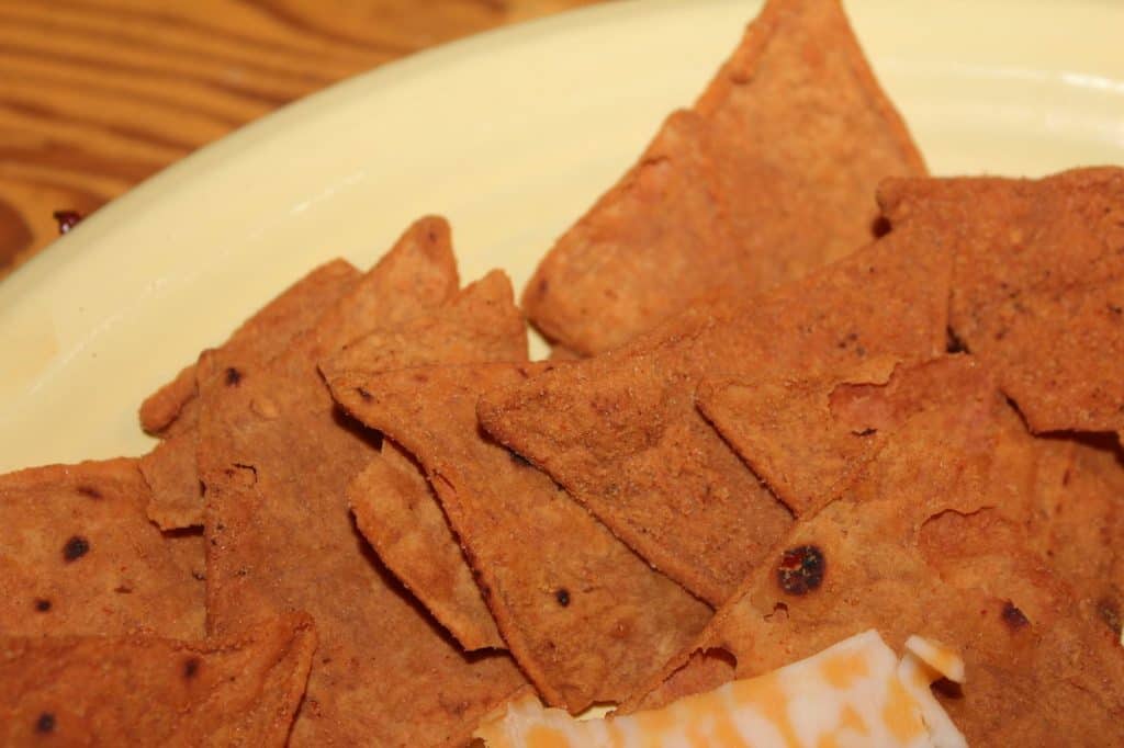 High Protein, low carb nacho cheese chips.