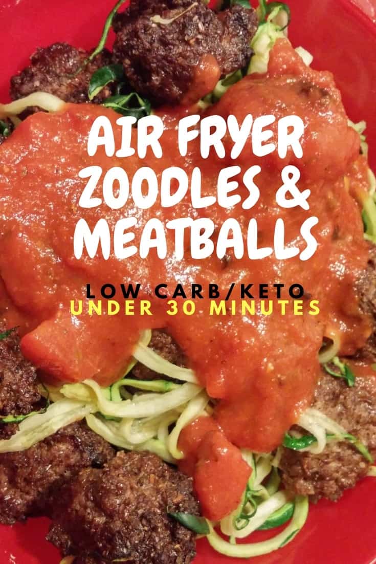 Air Fryer Zoodles and Meatballs 2 Air Fryer Zoodles and Meatballs