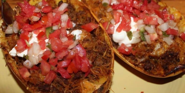 Low Carb Mexican Spaghetti Squash Boats 1