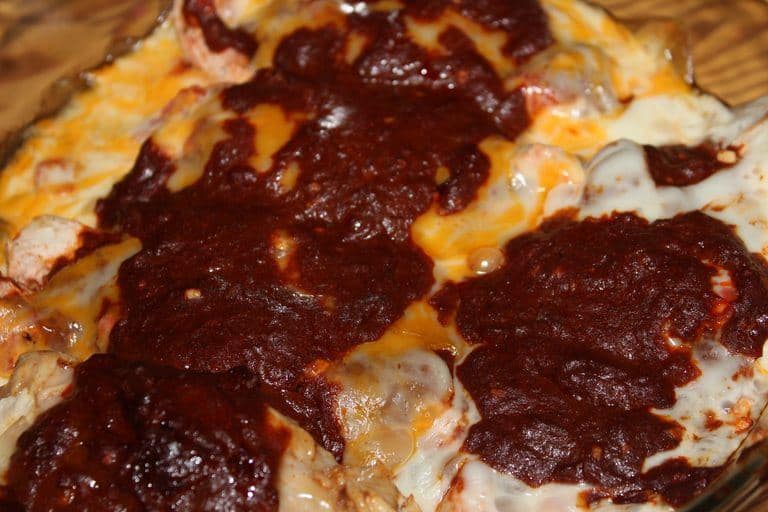 Keto Chicken Enchilada Casserole