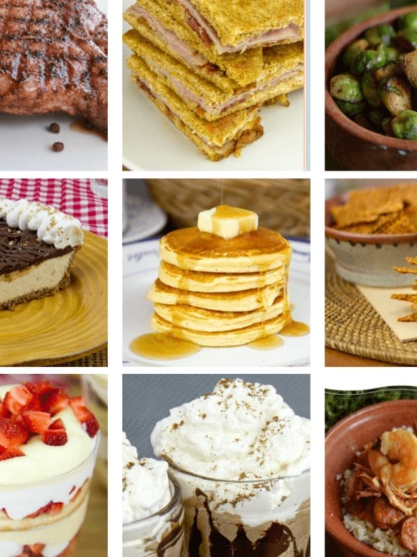 Buy Low Carb Books Food photo collage from Carbage cookbook featuring a variety of low carb recipes including casseroles, sides, and visually rich keto meals