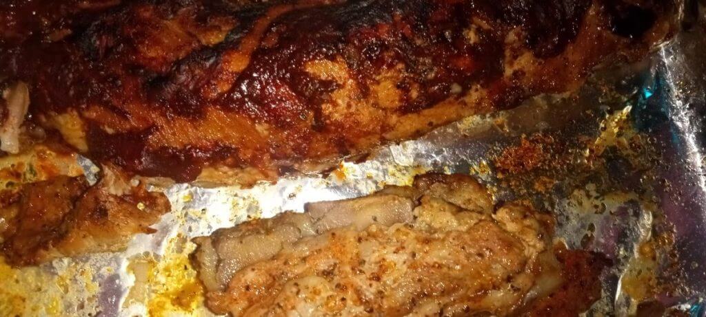 cooked ribs