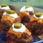 Cute and tasty low carb nacho meatballs!